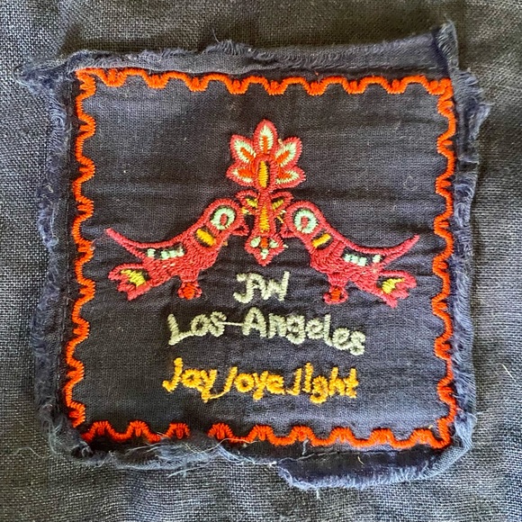 Johnny Was Blue Embroidered Kimono-style Open Front Cardigan - Picture 2 of 15